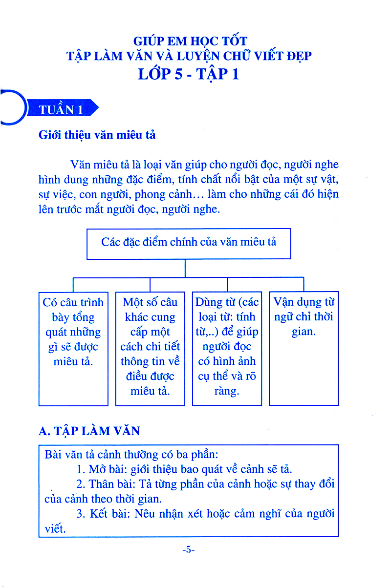 giúp em học tốt tập làm văn và luyện viết chữ đẹp lớp 5 (tập 1)