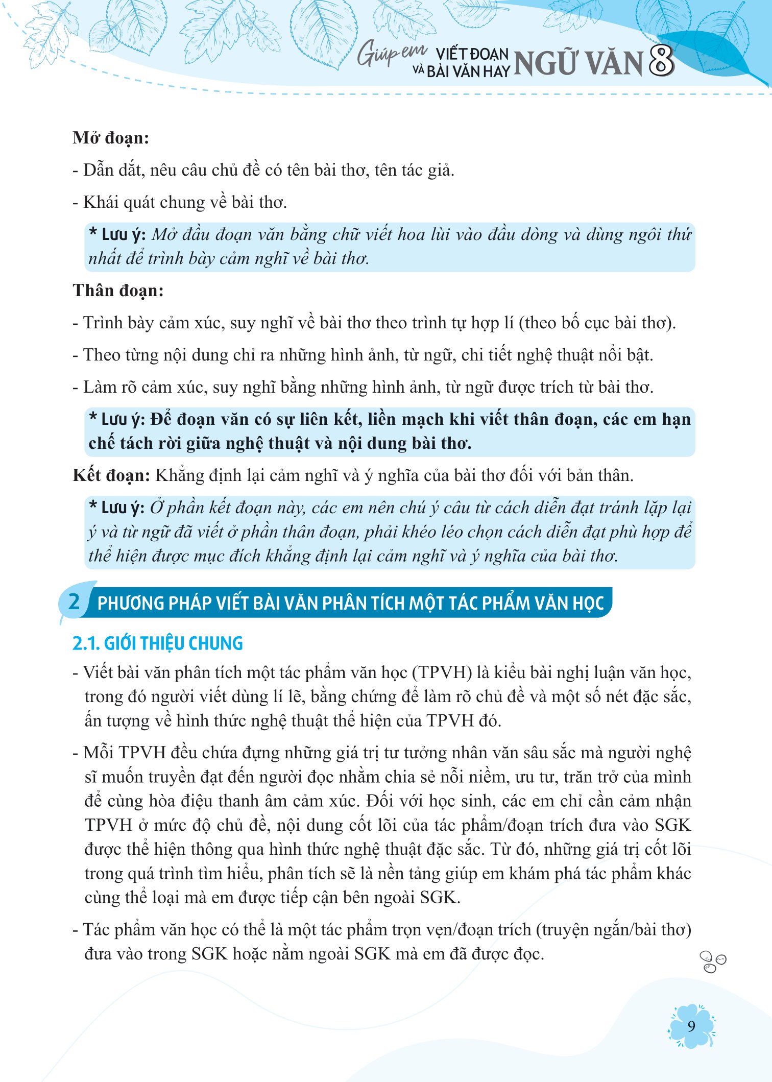 giúp em viết đoạn và bài văn hay ngữ văn 8