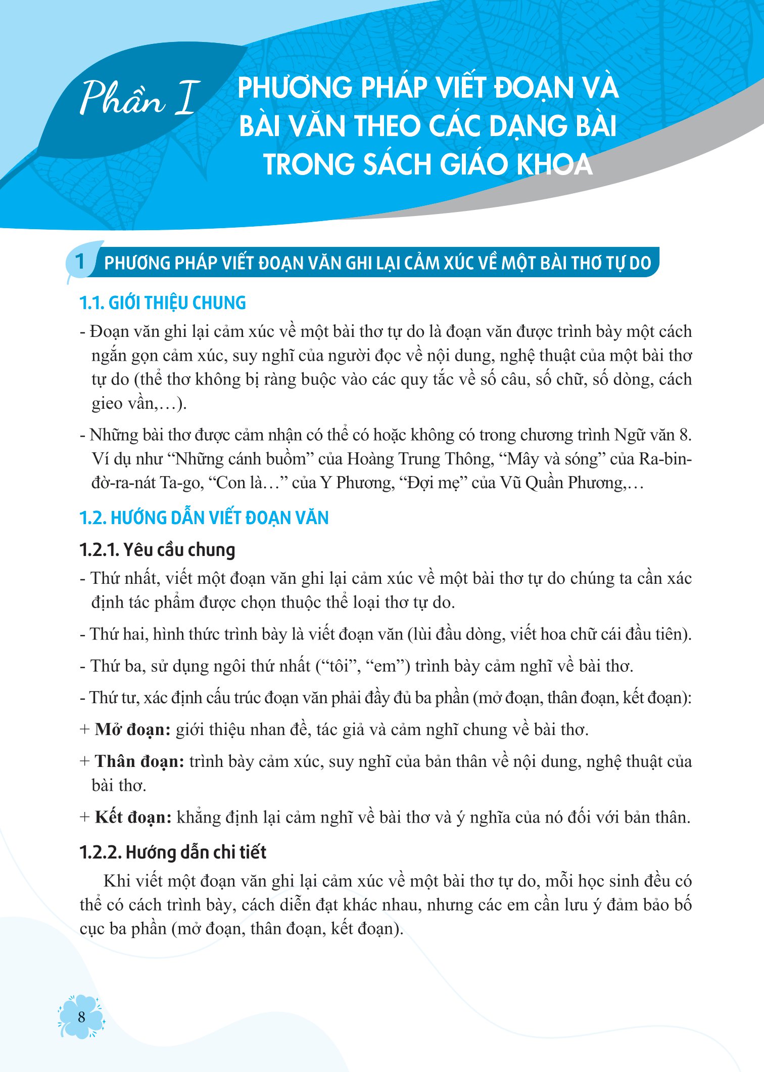 giúp em viết đoạn và bài văn hay ngữ văn 8