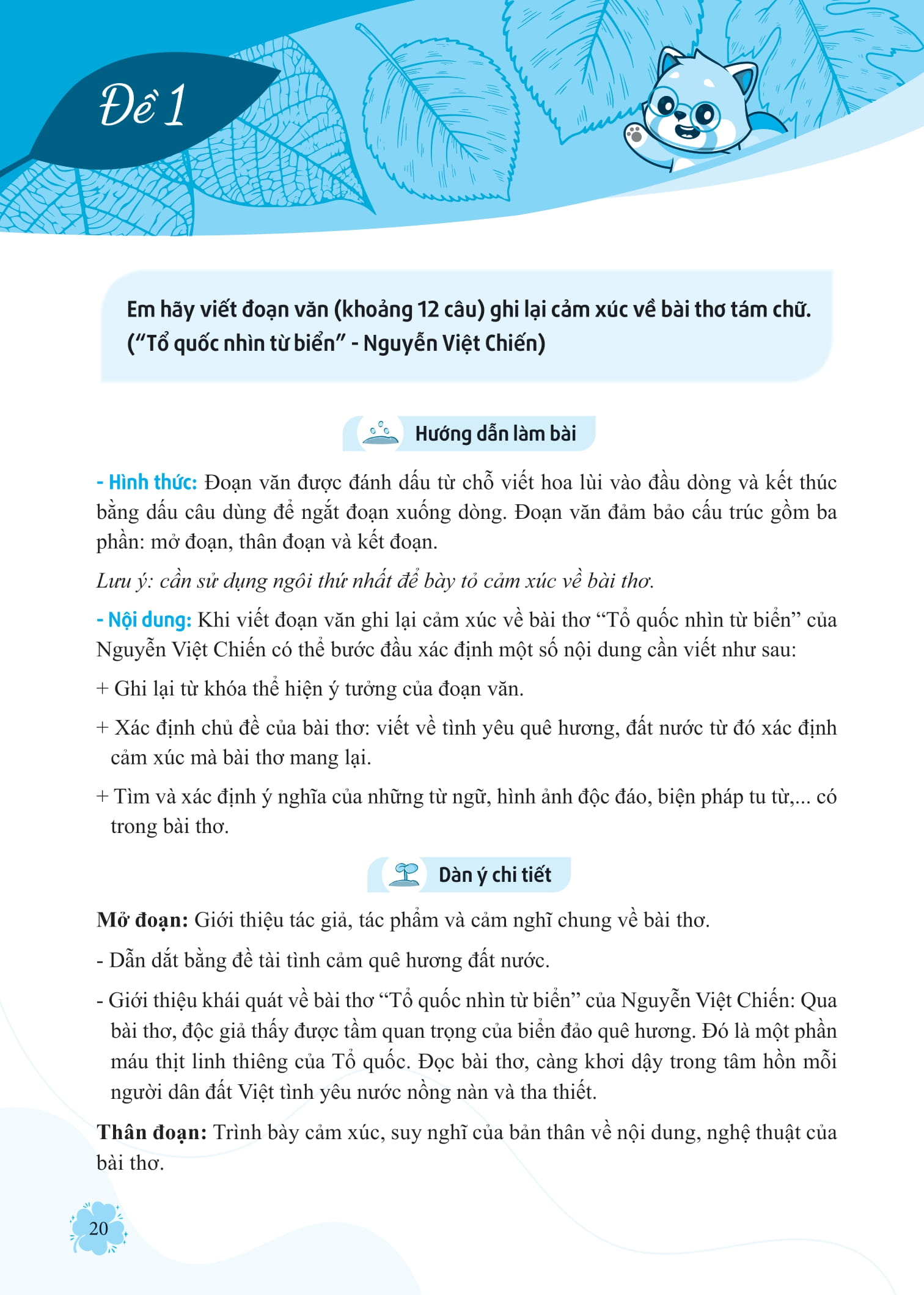 Giup Em Viet Doan Va Bai Van Hay Ngu Van Lop 9