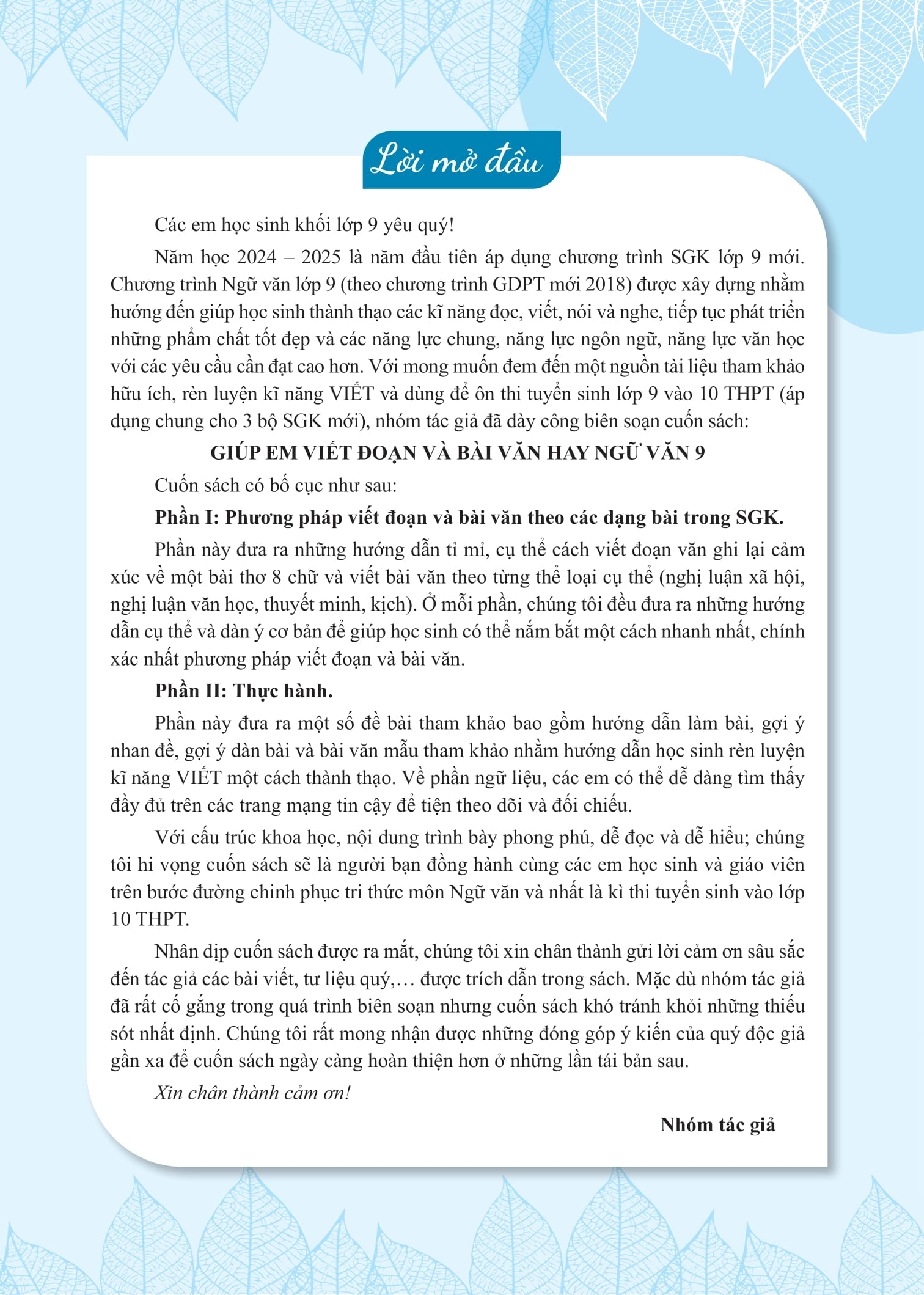 Giup Em Viet Doan Va Bai Van Hay Ngu Van Lop 9