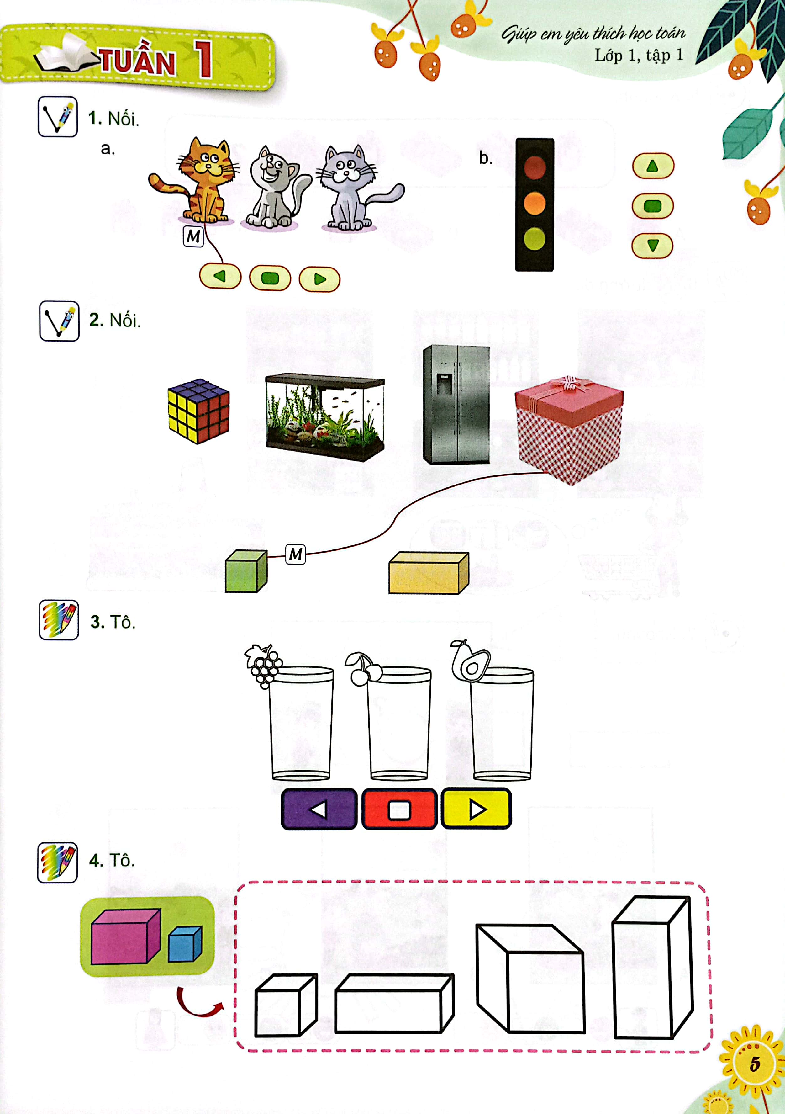 giúp em yêu thích học toán lớp 1 - tập 1 (biên soạn theo chương trình phổ thông 2018)