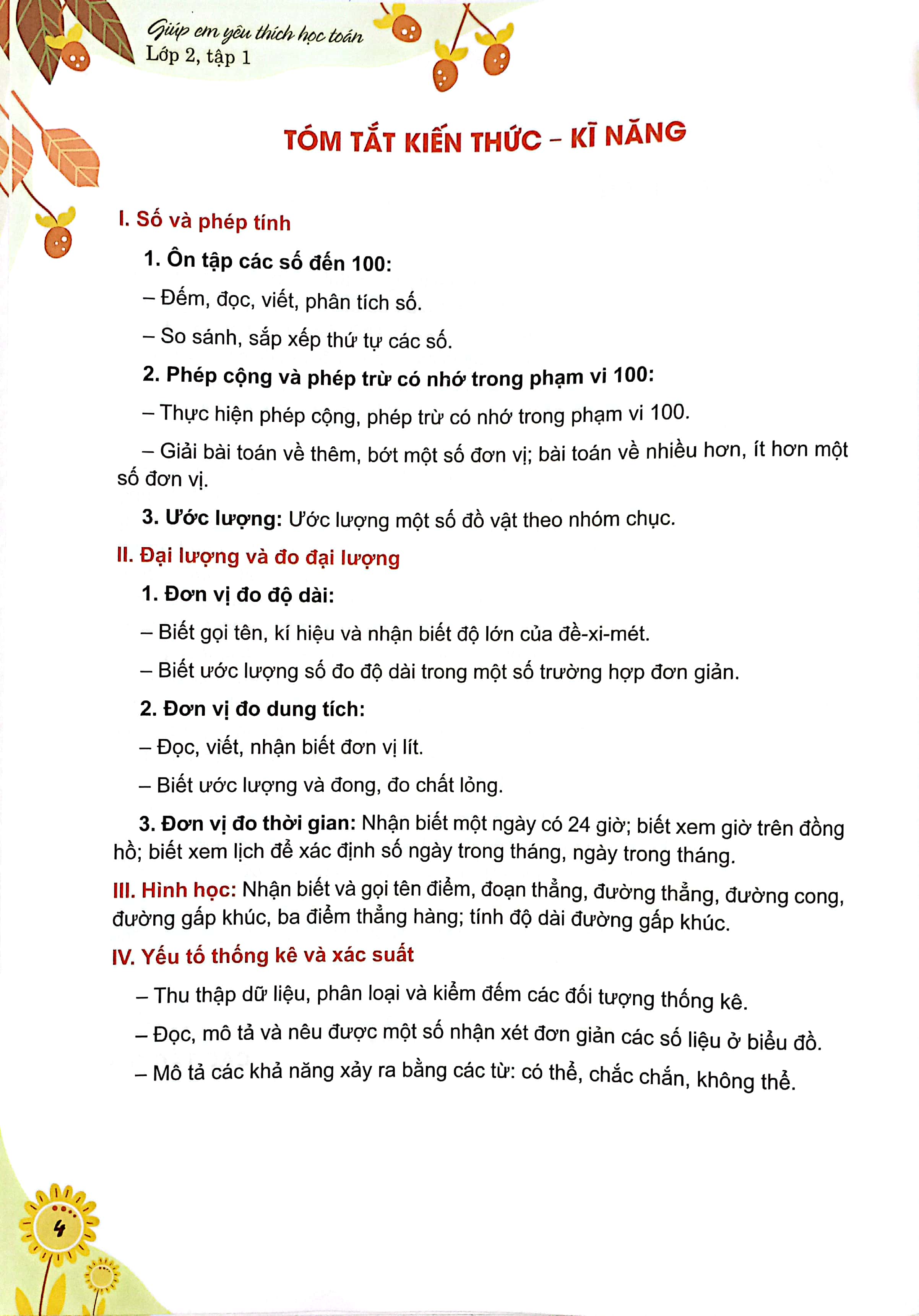giúp em yêu thích học toán lớp 2 - tập 1 (biên soạn theo chương trình phổ thông 2018)