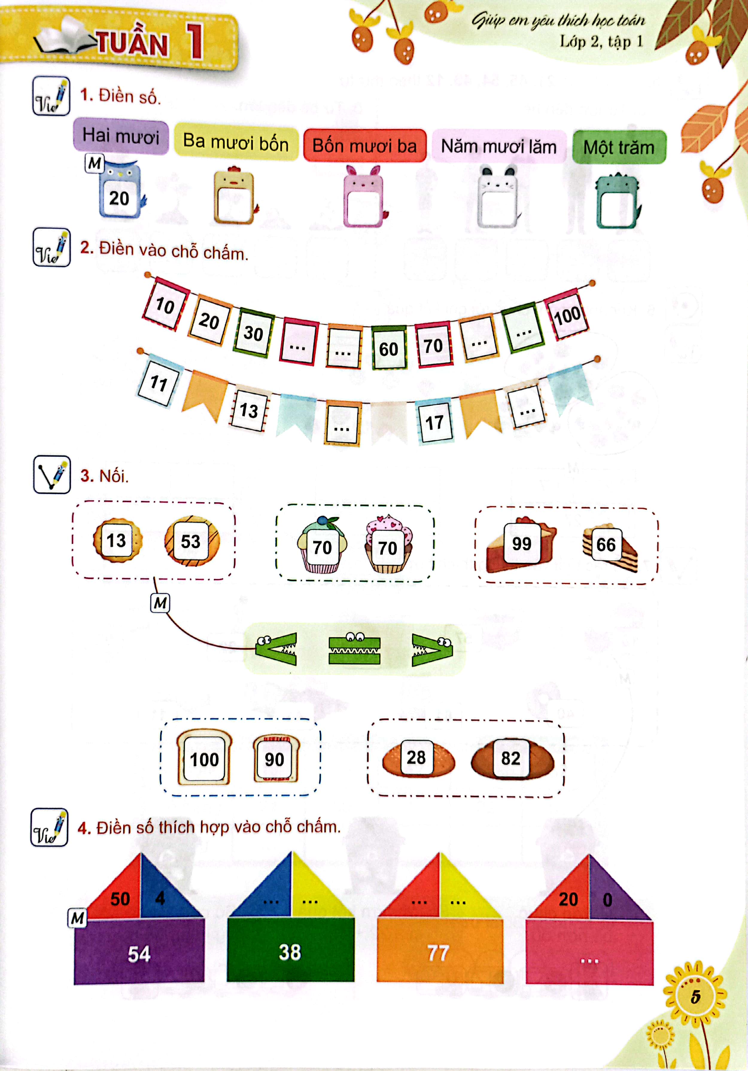 giúp em yêu thích học toán lớp 2 - tập 1 (biên soạn theo chương trình phổ thông 2018)