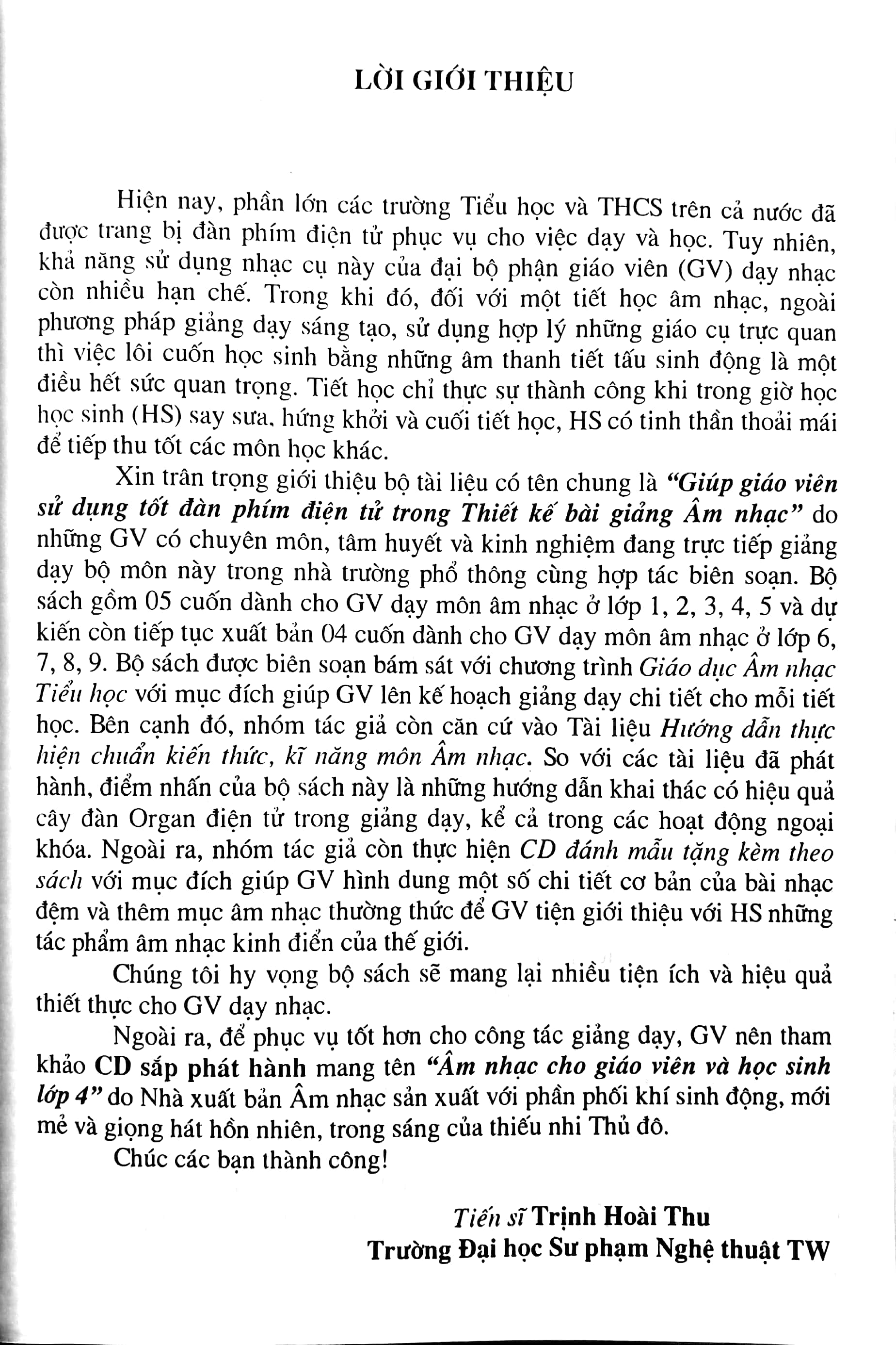 giúp giáo viên sử dụng tốt đàn phím điện tử trong thiết kế bài giảng - lớp 4