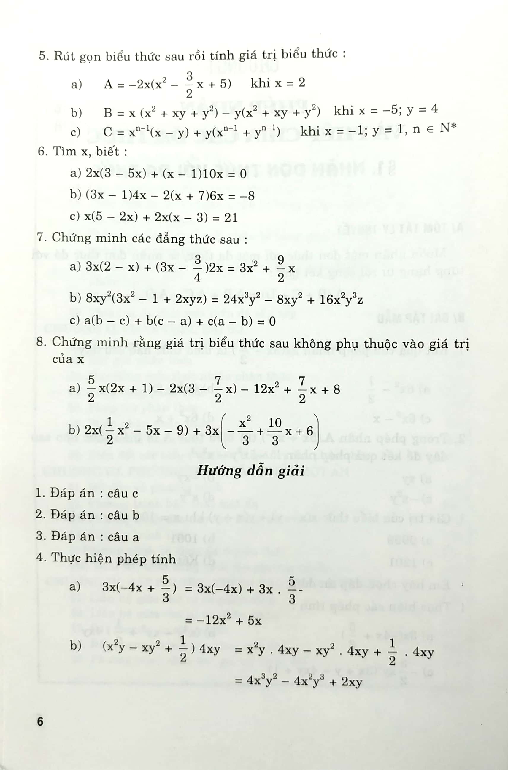 giúp học giỏi đại số 8