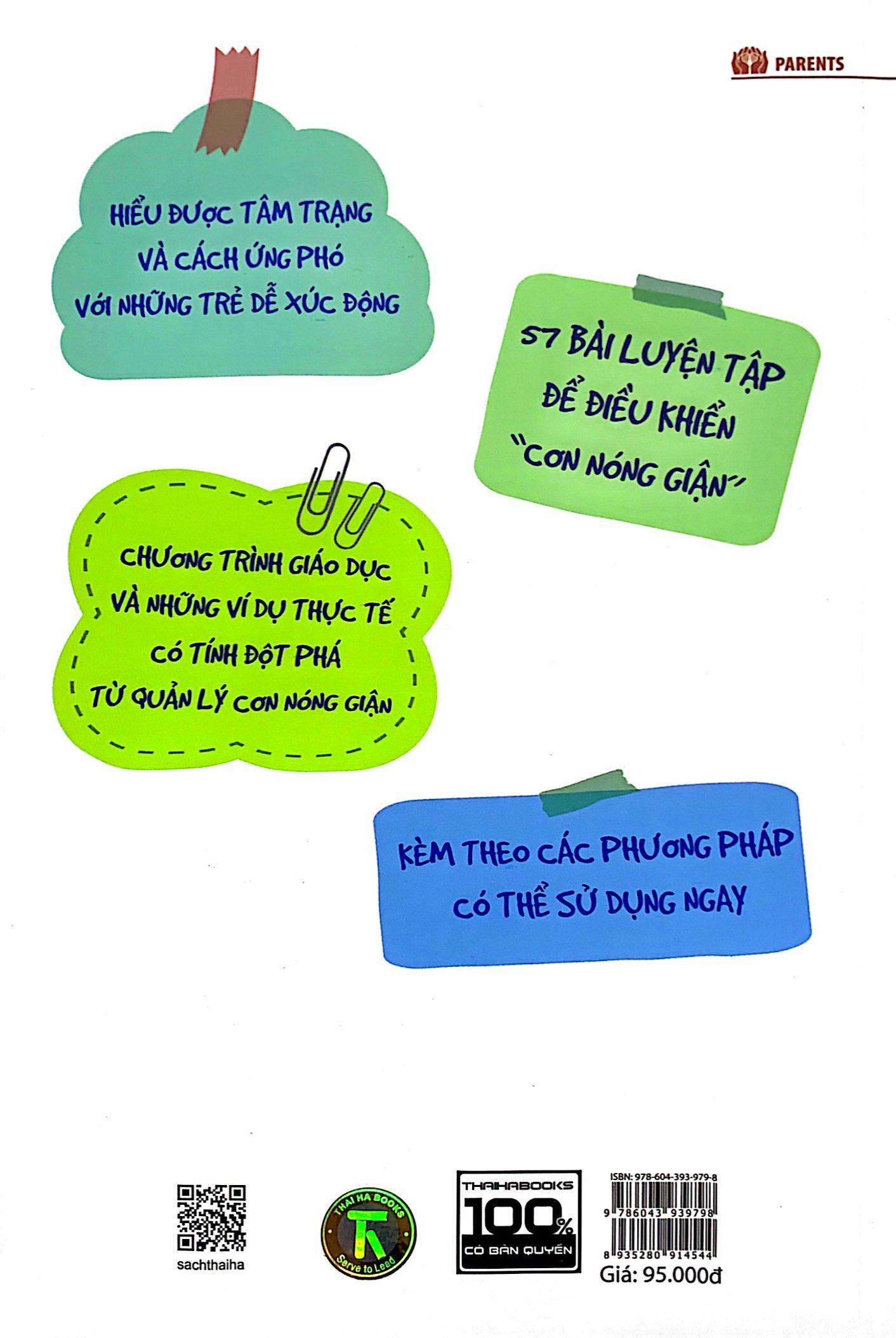 giúp trẻ xử lý cơn cáu giận - 57 bài luyện tập để điều khiển cơn giận của trẻ (tái bản 2023)