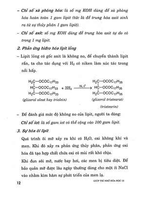 giúp trí nhớ hóa học 12