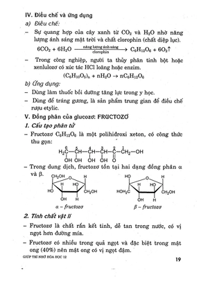 giúp trí nhớ hóa học 12