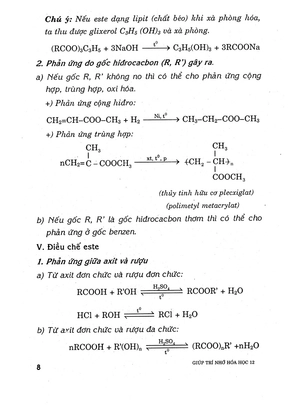 giúp trí nhớ hóa học 12