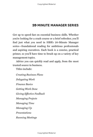 giving effective feedback (hbr 20-minute manager series)