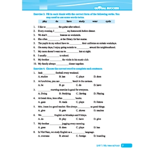 global success - bài tập cuối tuần tiếng anh 6 - tập 1 (có đáp án)