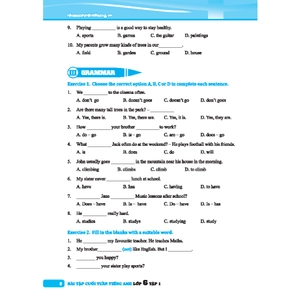 global success - bài tập cuối tuần tiếng anh 6 - tập 1 (có đáp án)