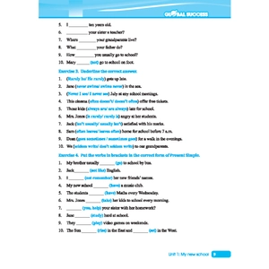 global success - bài tập cuối tuần tiếng anh 6 - tập 1 (có đáp án)