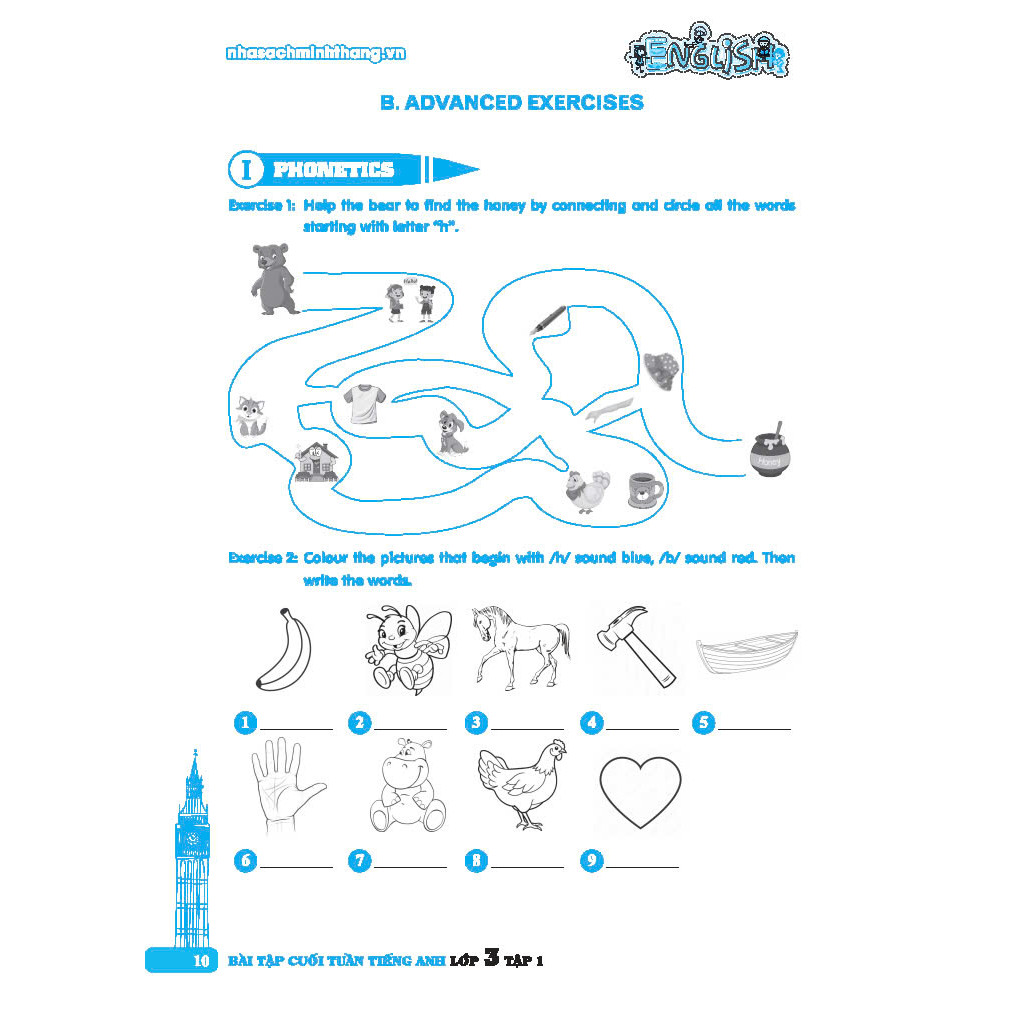 global success - bài tập cuối tuần tiếng anh lớp 3 - tập 1 (có đáp án)