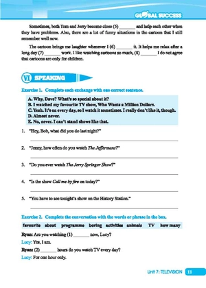 global success - bài tập cuối tuần tiếng anh lớp 6 - tập 2 (có đáp án)