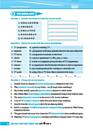 global success - bài tập cuối tuần tiếng anh lớp 6 - tập 2 (có đáp án)