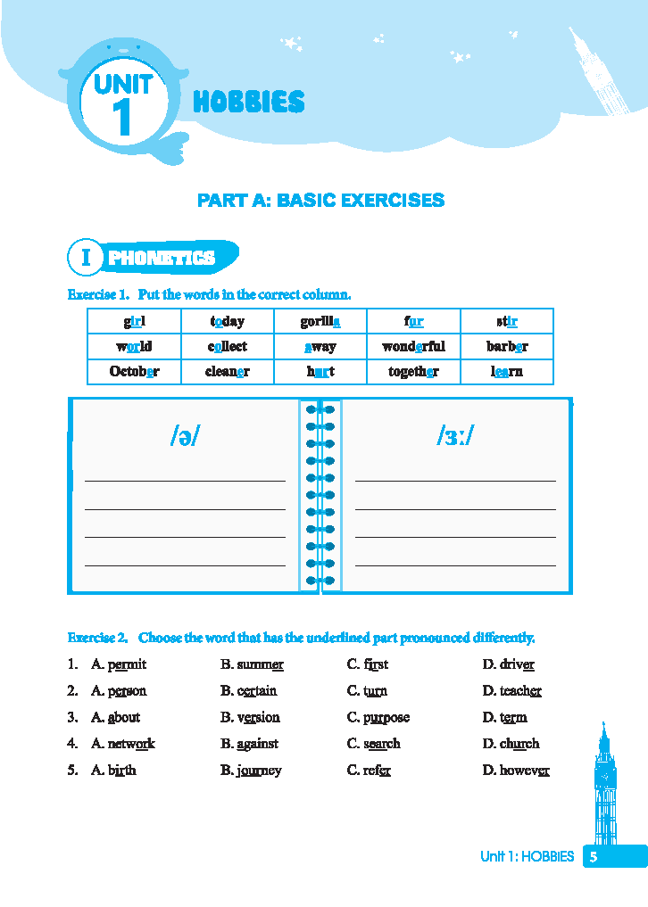 Global Success - Bai Tap Cuoi Tuan Tieng Anh Lop 7 - Tap 1 (Co Dap An)