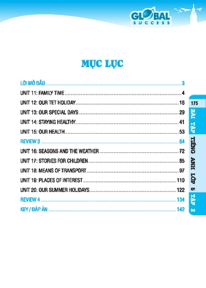 global success - bài tập tiếng anh 5 - tập 2 - có đáp án