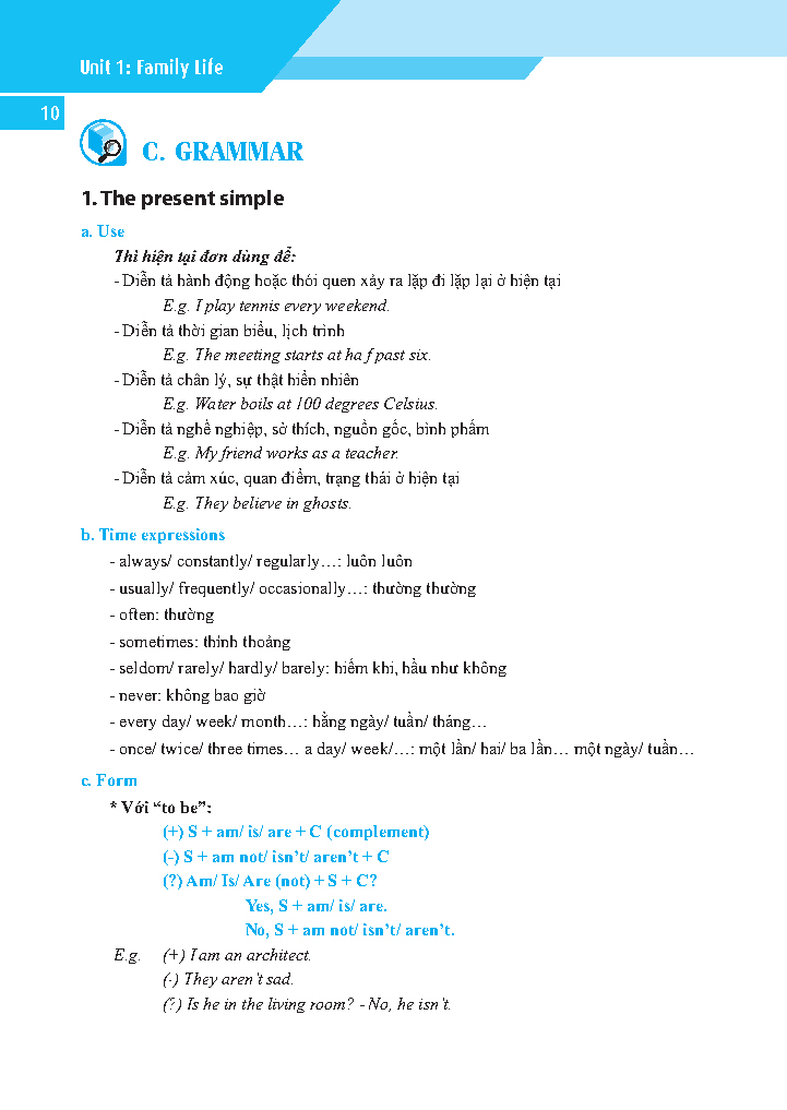 global success - bài tập tiếng anh có đáp án lớp 10 - tập 1