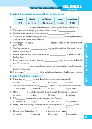 global success - bài tập tiếng anh lớp 11 - tập 1 - có đáp án