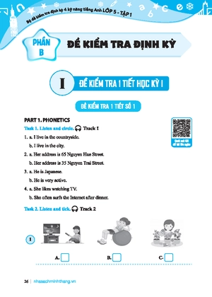 global success - bộ đề kiểm tra định kỳ 4 kỹ năng tiếng anh lớp 5 - tập 1 (có đáp án)