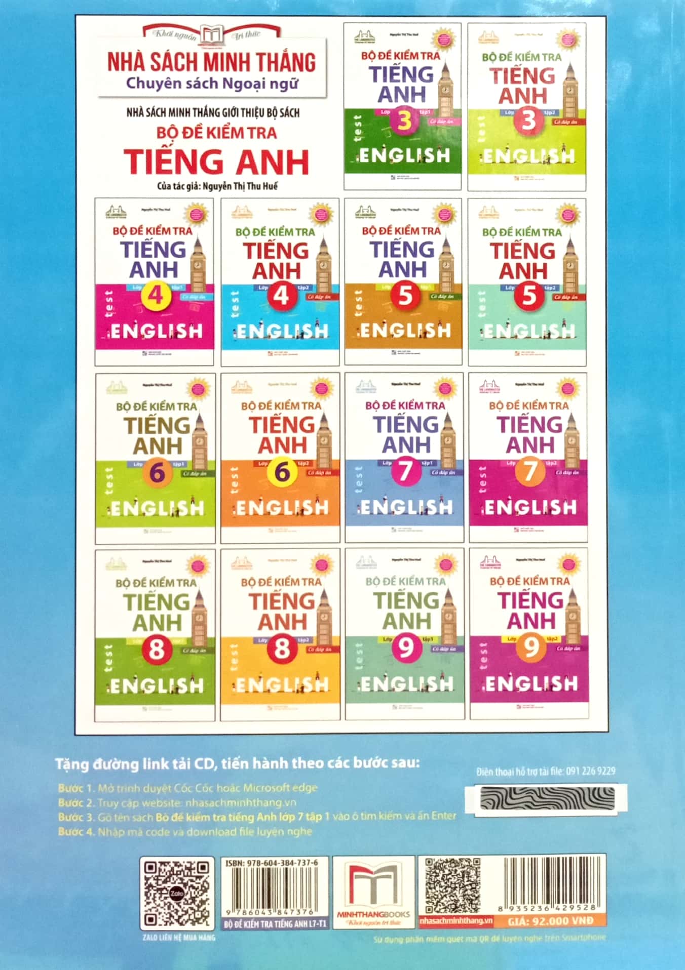 global success - bộ đề kiểm tra tiếng anh lớp 7 - tập 1 (có đáp án)