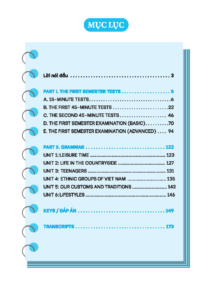 global success - bộ đề kiểm tra tiếng anh lớp 8 - tập 1 (có đáp án)