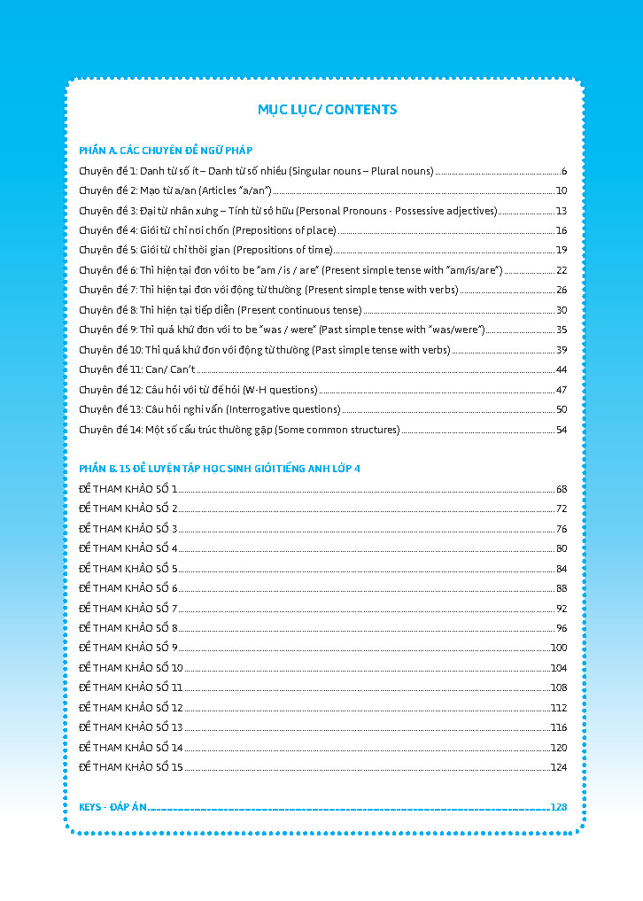 global success - bồi dưỡng học sinh giỏi tiếng anh 4 - có đáp án