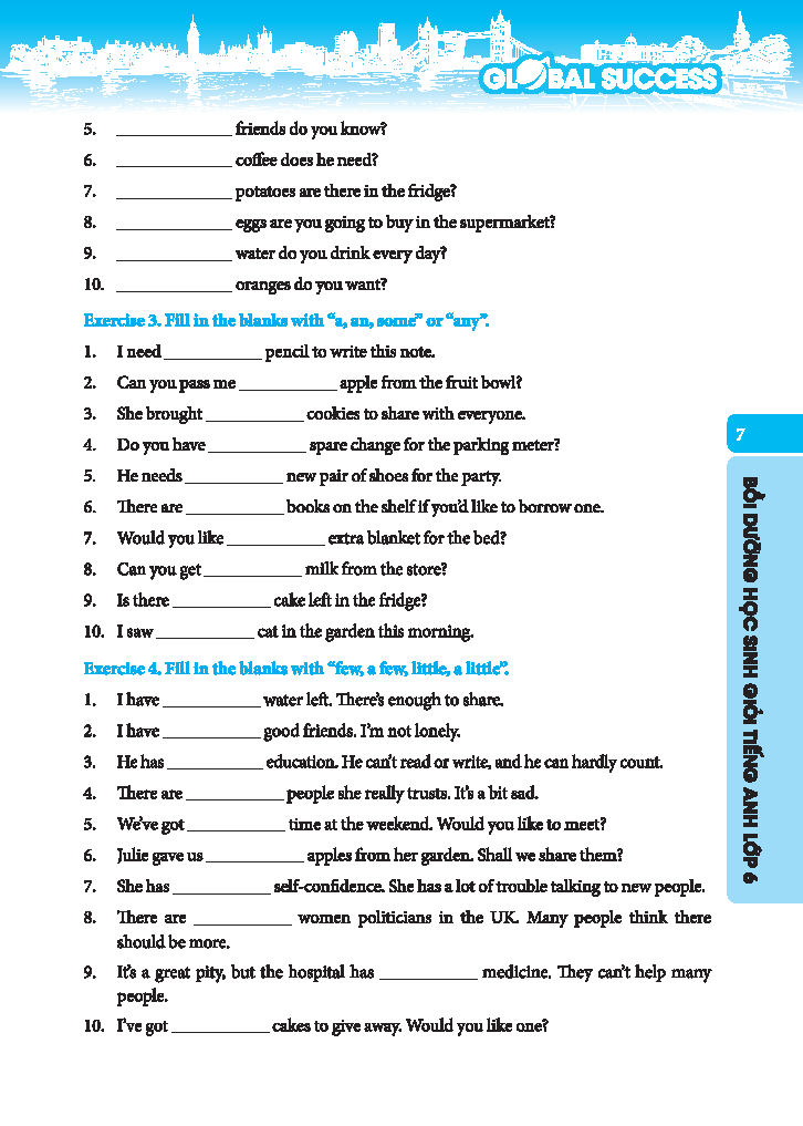 global success - bồi dưỡng học sinh giỏi tiếng anh 6 - có đáp án