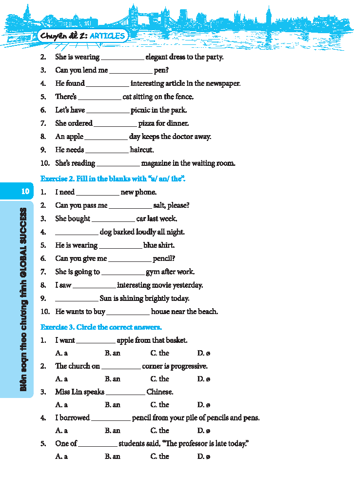 global success - bồi dưỡng học sinh giỏi tiếng anh 6 - có đáp án