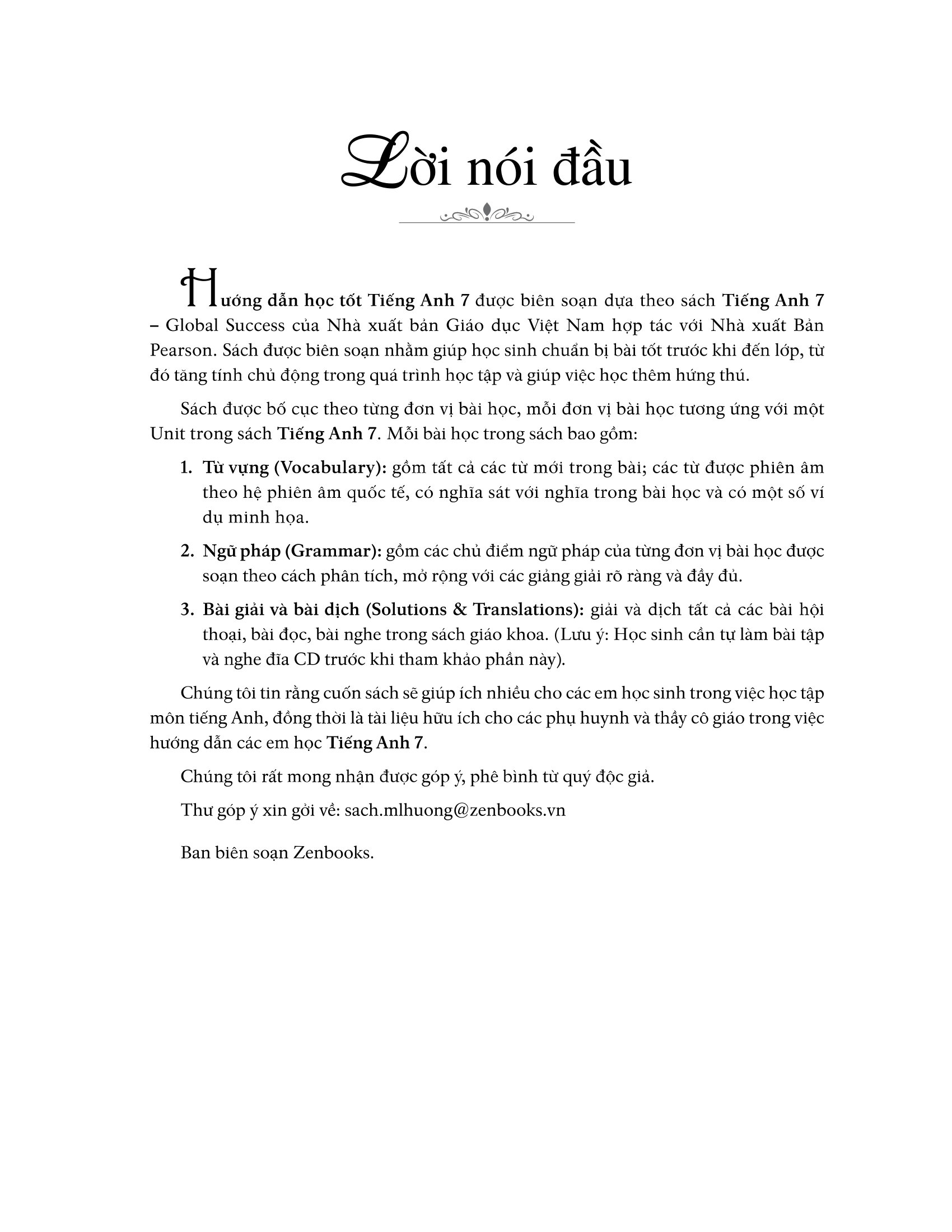 global success - hướng dẫn học tốt tiếng anh 7 (dùng kèm sgk tiếng anh 7)