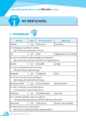 global success - luyện chuyên sâu ngữ pháp và từ vựng tiếng anh lớp 6 - tập 1 (tái bản 2024)