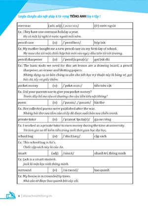global success - luyện chuyên sâu ngữ pháp và từ vựng tiếng anh lớp 6 - tập 1 (tái bản 2024)