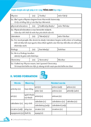 global success - luyện chuyên sâu ngữ pháp và từ vựng tiếng anh lớp 6 - tập 1 (tái bản 2024)