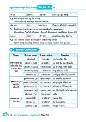 global success - luyện chuyên sâu ngữ pháp và từ vựng tiếng anh lớp 9 - tập 1