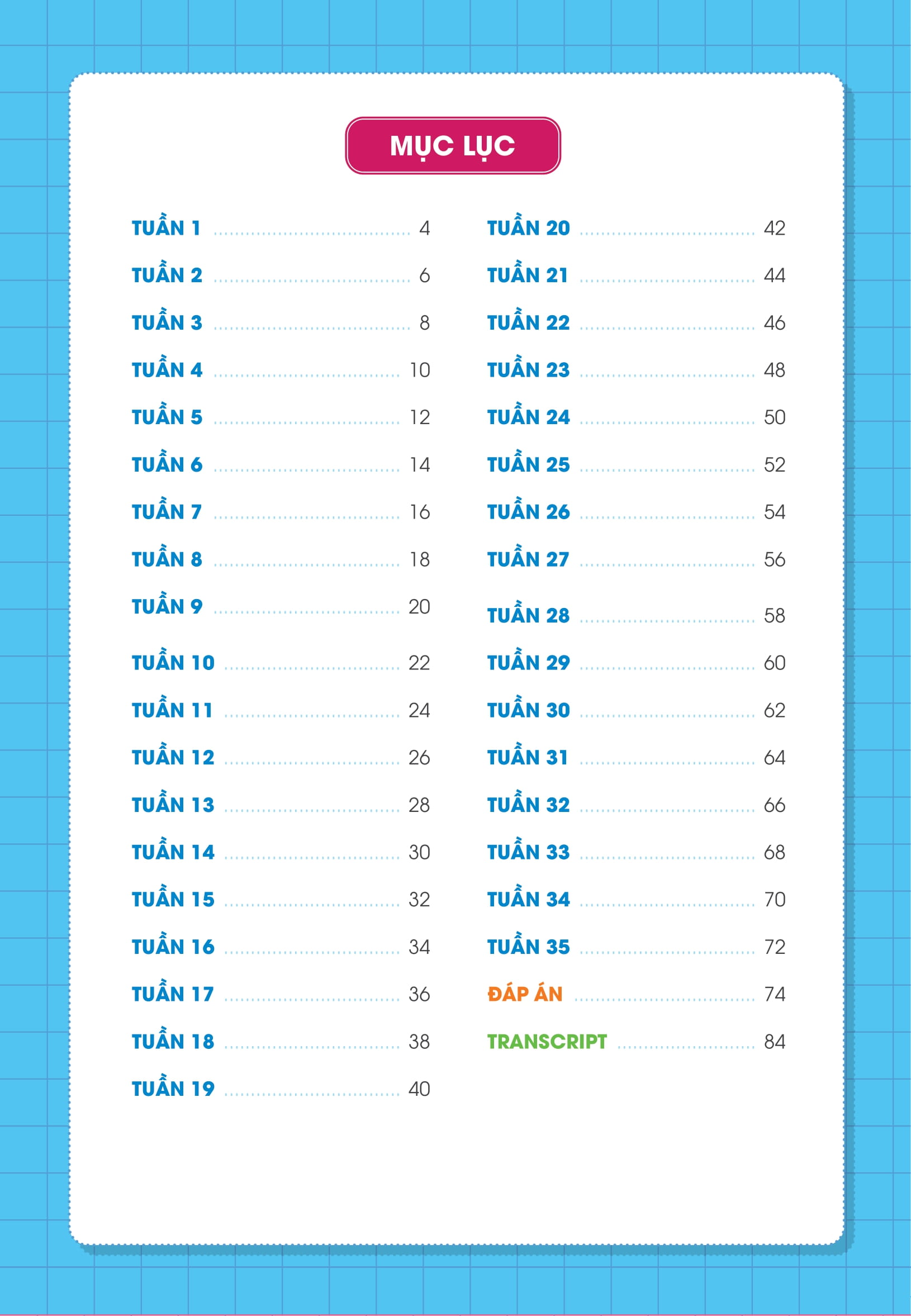 global success - phiếu bài tập cuối tuần tiếng anh 1 (35 tuần học)