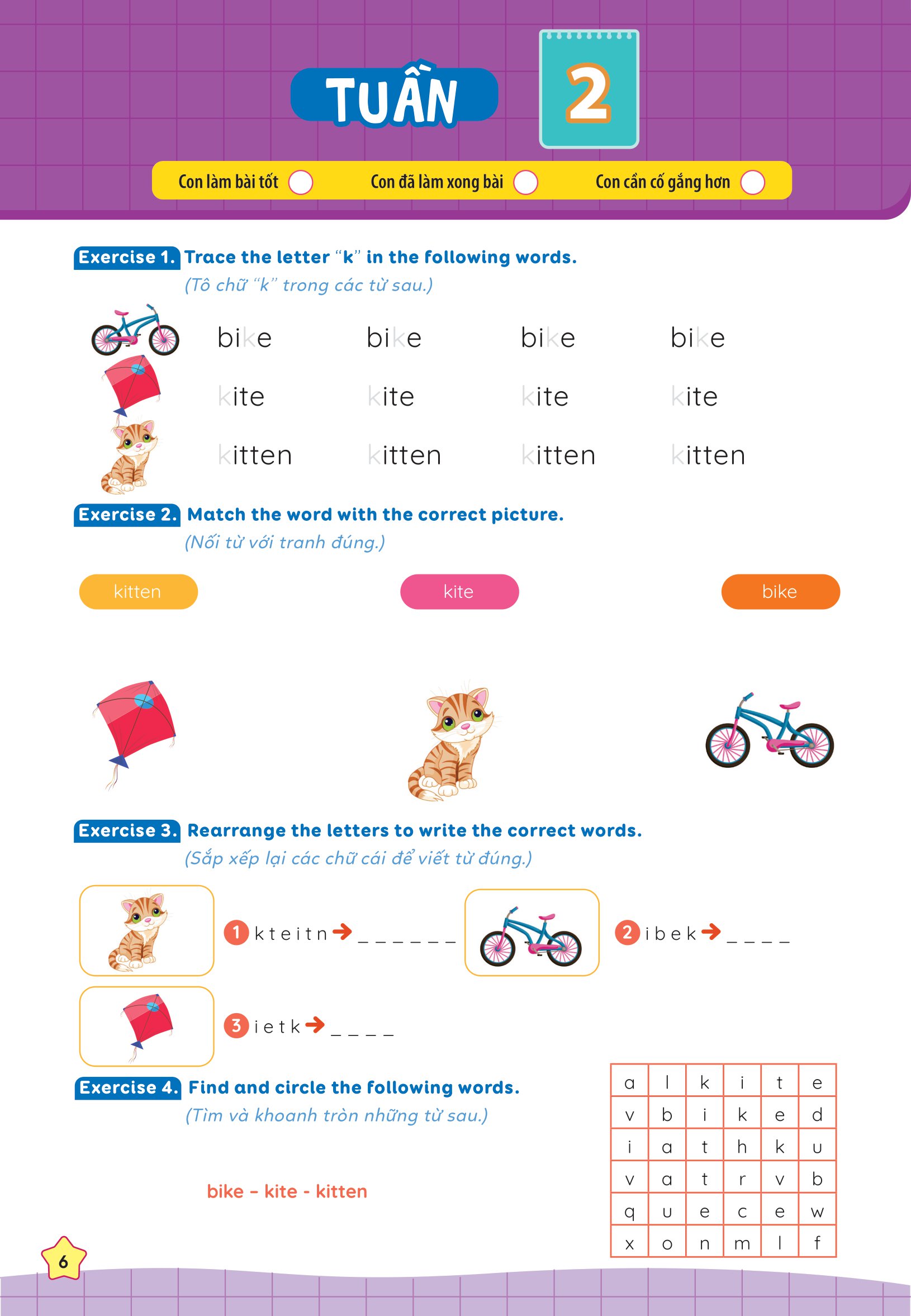 global success - phiếu bài tập cuối tuần tiếng anh 2