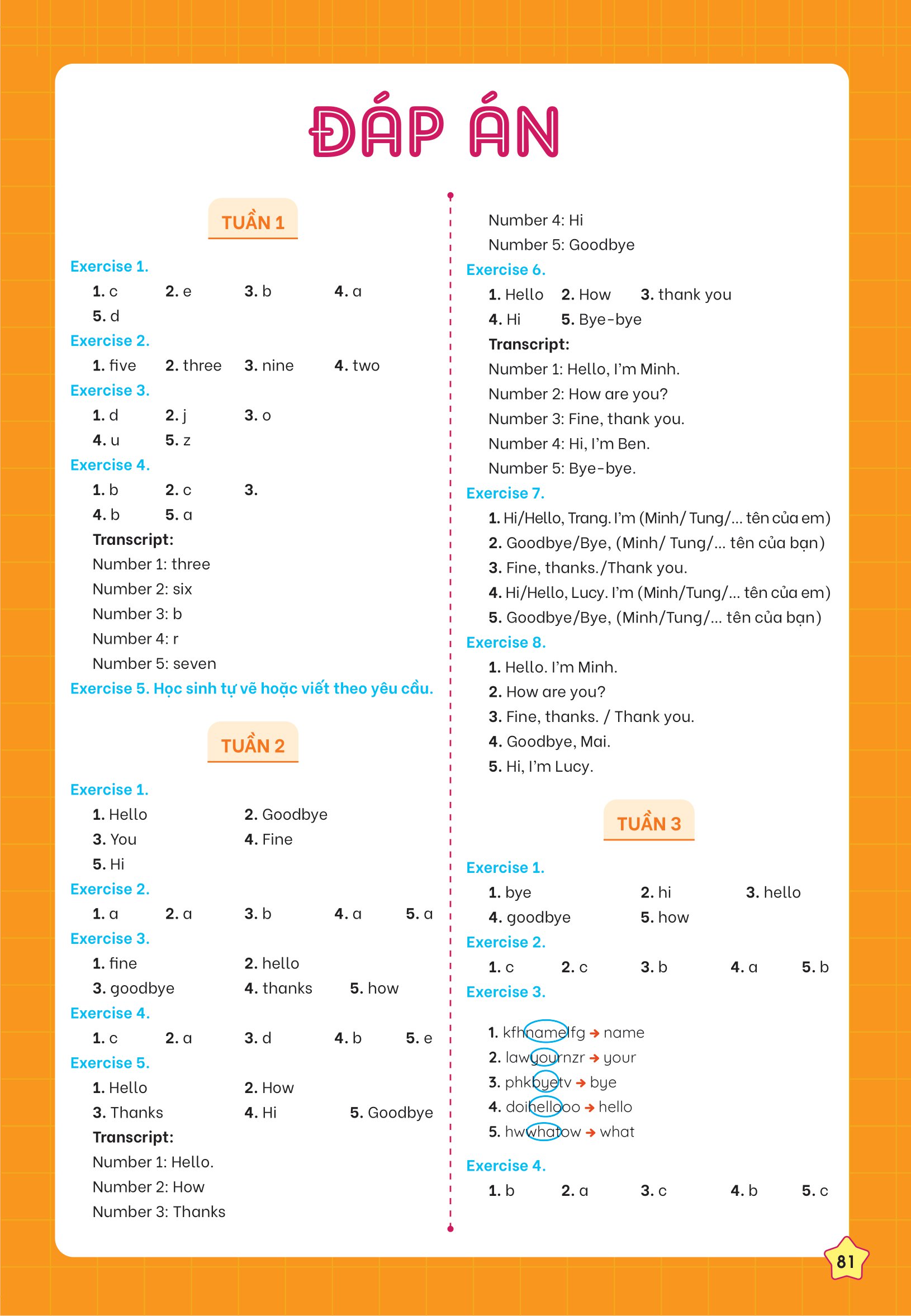 global success - phiếu bài tập cuối tuần tiếng anh 3