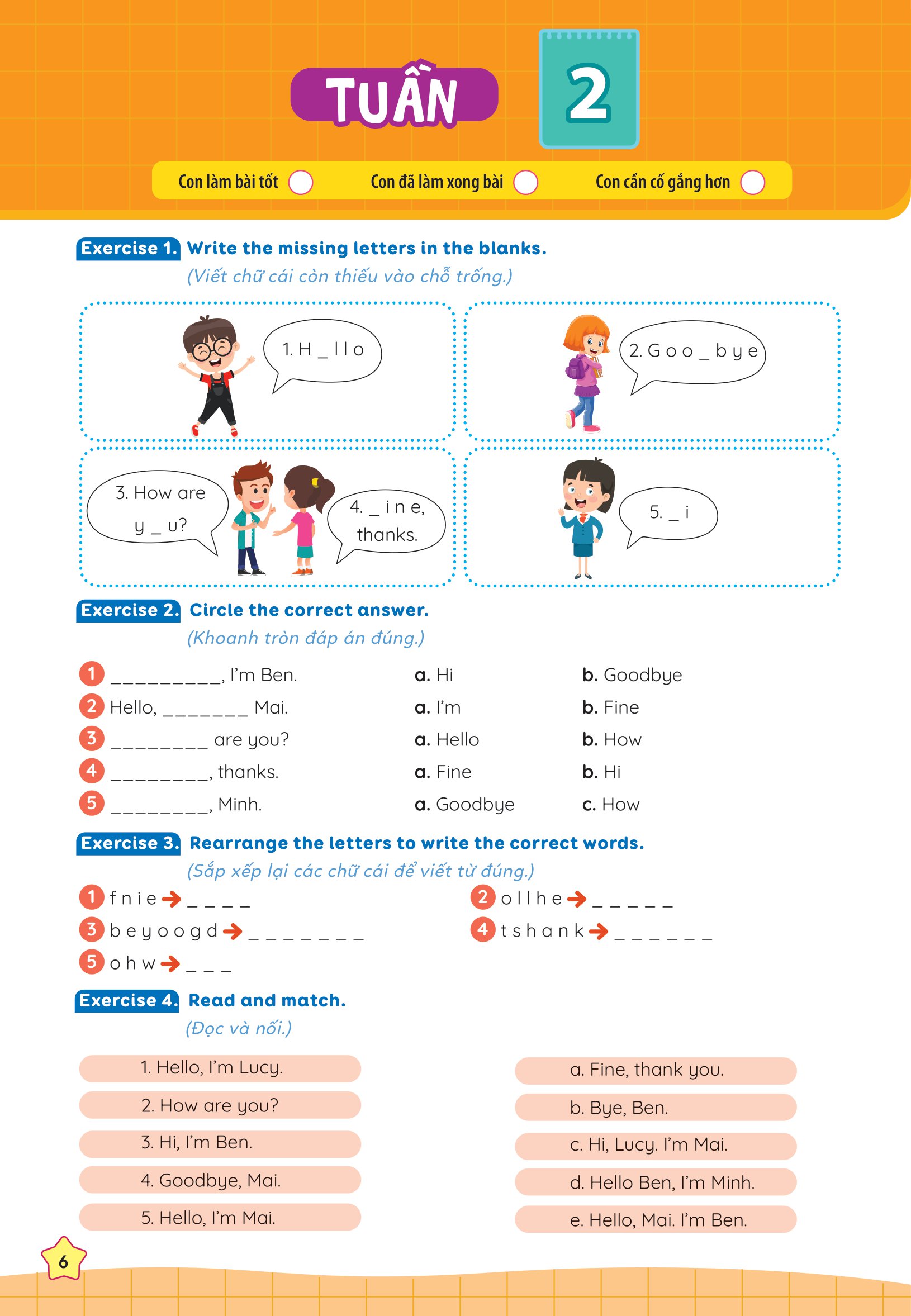 global success - phiếu bài tập cuối tuần tiếng anh 3