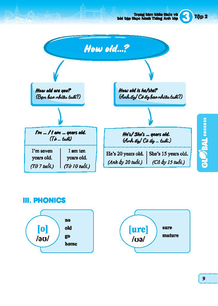 global success - trọng tâm kiếm thức và bài tập thực hành tiếng anh lớp 3 - tập 2 - có đáp án