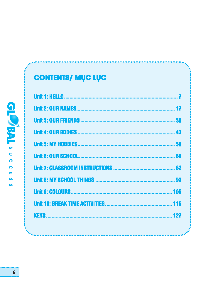 global success - trọng tâm kiến thức và bài tập thực hành tiếng anh lớp 3 - tập 1 - có đáp án