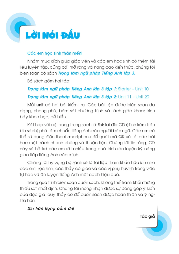 global success - trọng tâm ngữ pháp tiếng anh lớp 3 - tập 1 (có đáp án)