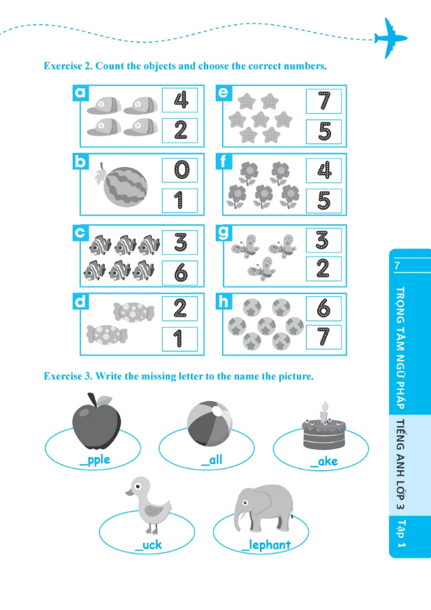 global success - trọng tâm ngữ pháp tiếng anh lớp 3 - tập 1 (có đáp án)