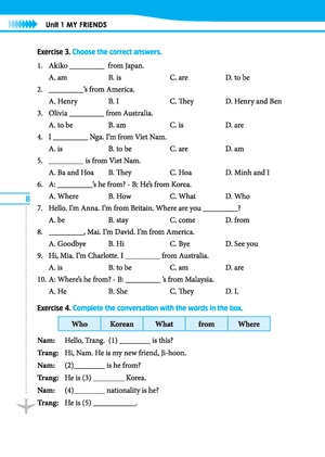 global success - trọng tâm ngữ pháp tiếng anh lớp 4 - tập 1 (có đáp án)