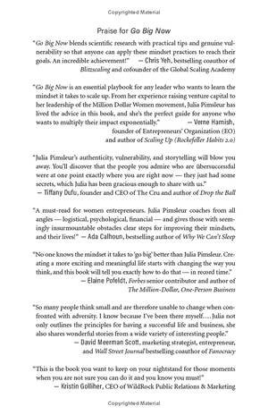 go big now: 8 essential mindset practices to overcome any obstacle and reach your goals