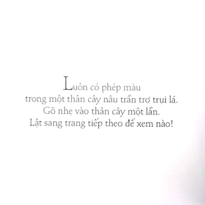 gõ nhẹ vào thân cây diệu kỳ (tái bản 2022)