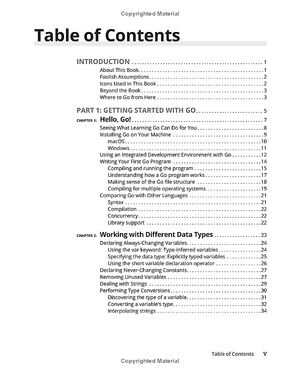 go programming language for dummies