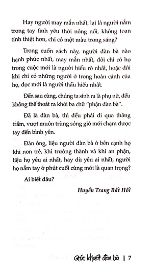 góc khuất đàn bà