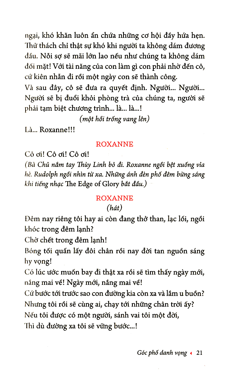 góc phố danh vọng